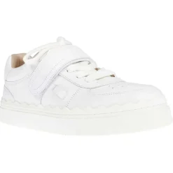 Femme Chloé Baskets en Cuir Lauren blanches