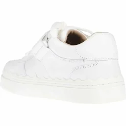 Femme Chloé Baskets en Cuir Lauren blanches