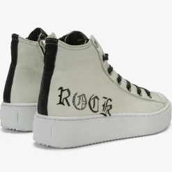 Femme Nira Rubens Baskets en Cuir Long Island blanc/noir