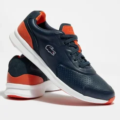 Sale Lacoste Baskets en Cuir Ltr.01 317 1 bleu marine/rouge