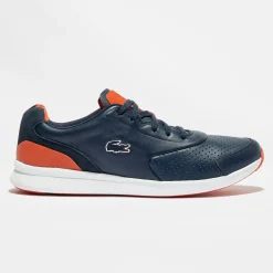 Sale Lacoste Baskets en Cuir Ltr.01 317 1 bleu marine/rouge