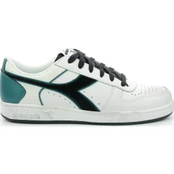 Femme Diadora Baskets en Cuir Magic Bas Low I blanc/pacifique