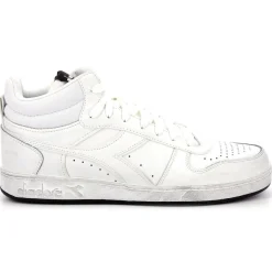 Homme Diadora Baskets en Cuir Magic Icona blanches