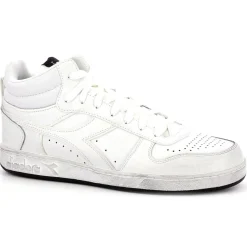 Homme Diadora Baskets en Cuir Magic Icona blanches