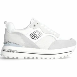 Femme Liu-Jo Baskets en Cuir Maxi blanches