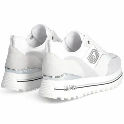 Femme Liu-Jo Baskets en Cuir Maxi blanches