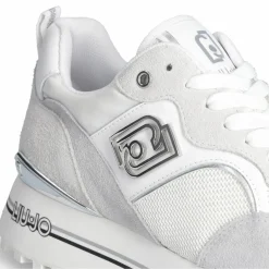 Femme Liu-Jo Baskets en Cuir Maxi blanches