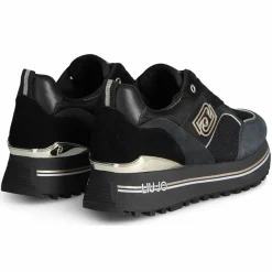 Femme Liu-Jo Baskets en Cuir Maxi noires