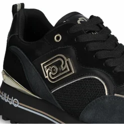 Femme Liu-Jo Baskets en Cuir Maxi noires