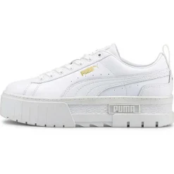 Femme Puma Baskets en Cuir Mayze Classic blanches