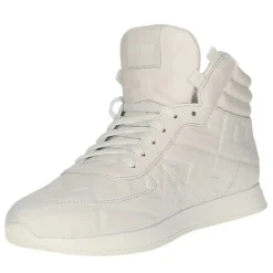 Femme Fendi Baskets en Cuir montantes blanches