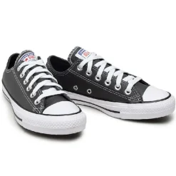 Homme Converse Baskets en Cuir Ox noires
