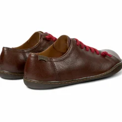 Femme Camper Baskets en Cuir Peu marron
