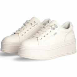 Liu-Jo Baskets en Cuir Selma ivoire