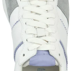 Femme Geox Baskets en Cuir Spherica blanc/cyclamen
