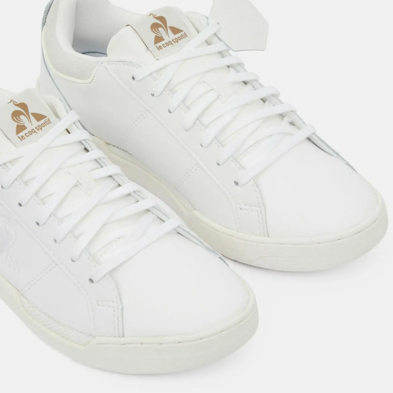 Femme Le Coq Sportif Baskets en Cuir Stadium blanches