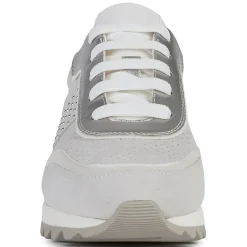 Clearance Geox Baskets en Cuir Tabelya blanc cassé/gris