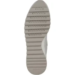 Clearance Geox Baskets en Cuir Tabelya blanc cassé/gris