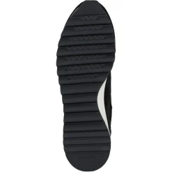 Femme Geox Baskets en Cuir Tabelya noir/métallique