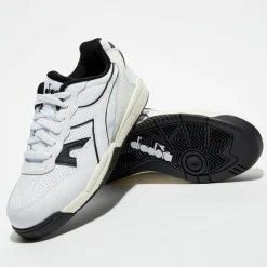 Homme Diadora Baskets en Cuir Winner blanc/gris