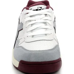 Homme Diadora Baskets en Cuir Winner Sl gris/blanc/rouge