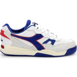 Homme Diadora Baskets en Cuir Winner Sl blanc/bleu
