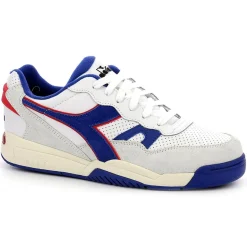 Homme Diadora Baskets en Cuir Winner Sl blanc/bleu