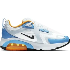 Hot Nike Baskets en Tissu & Cuir Air Max 200 blanc/bleu/orange