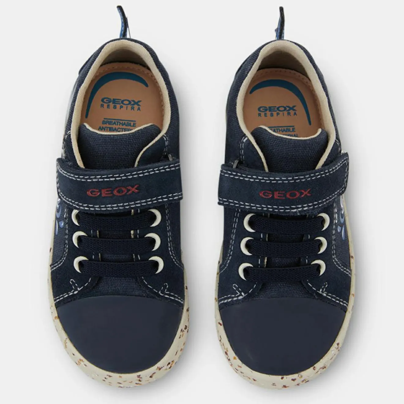 Geox Baskets en Toile de coton Kilwi bleues