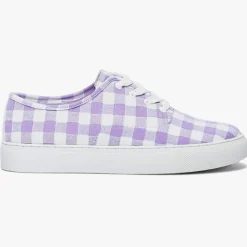 Femme Bocage Baskets en Toile Nikolaus vichy lilas