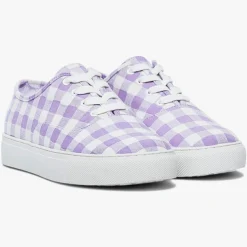 Femme Bocage Baskets en Toile Nikolaus vichy lilas