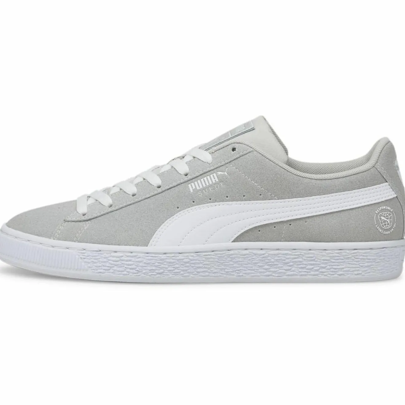 Clearance Puma Baskets en Velours de Cuir Re:Style grises