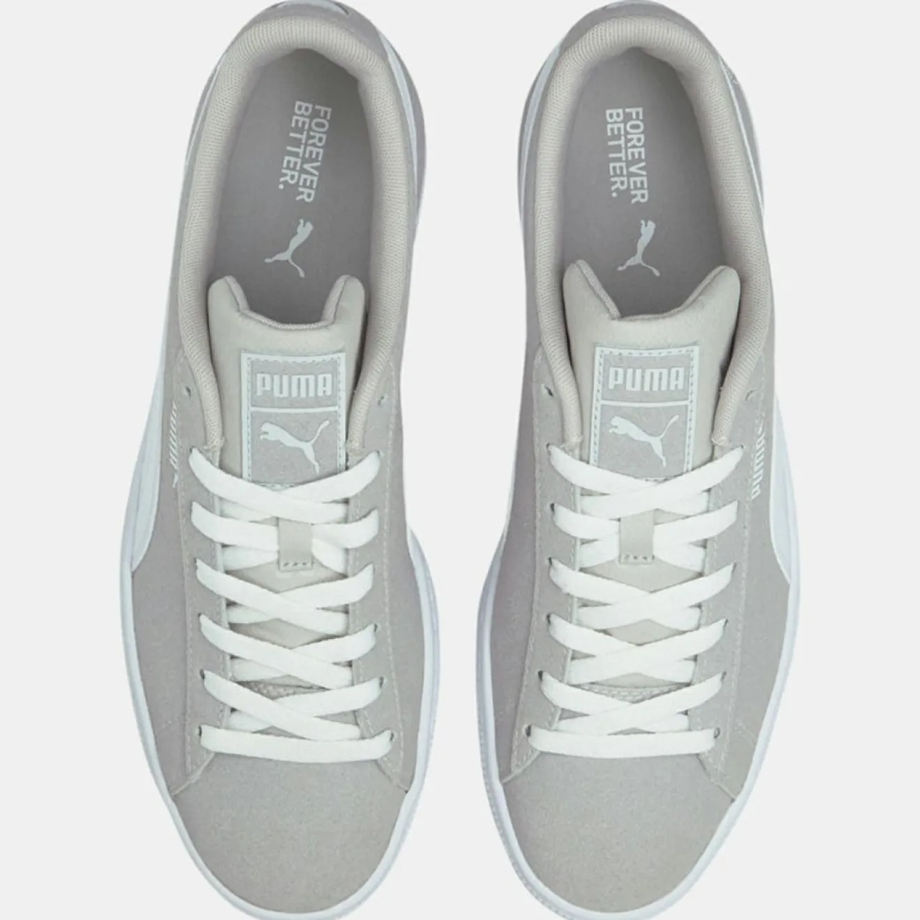 Clearance Puma Baskets en Velours de Cuir Re:Style grises