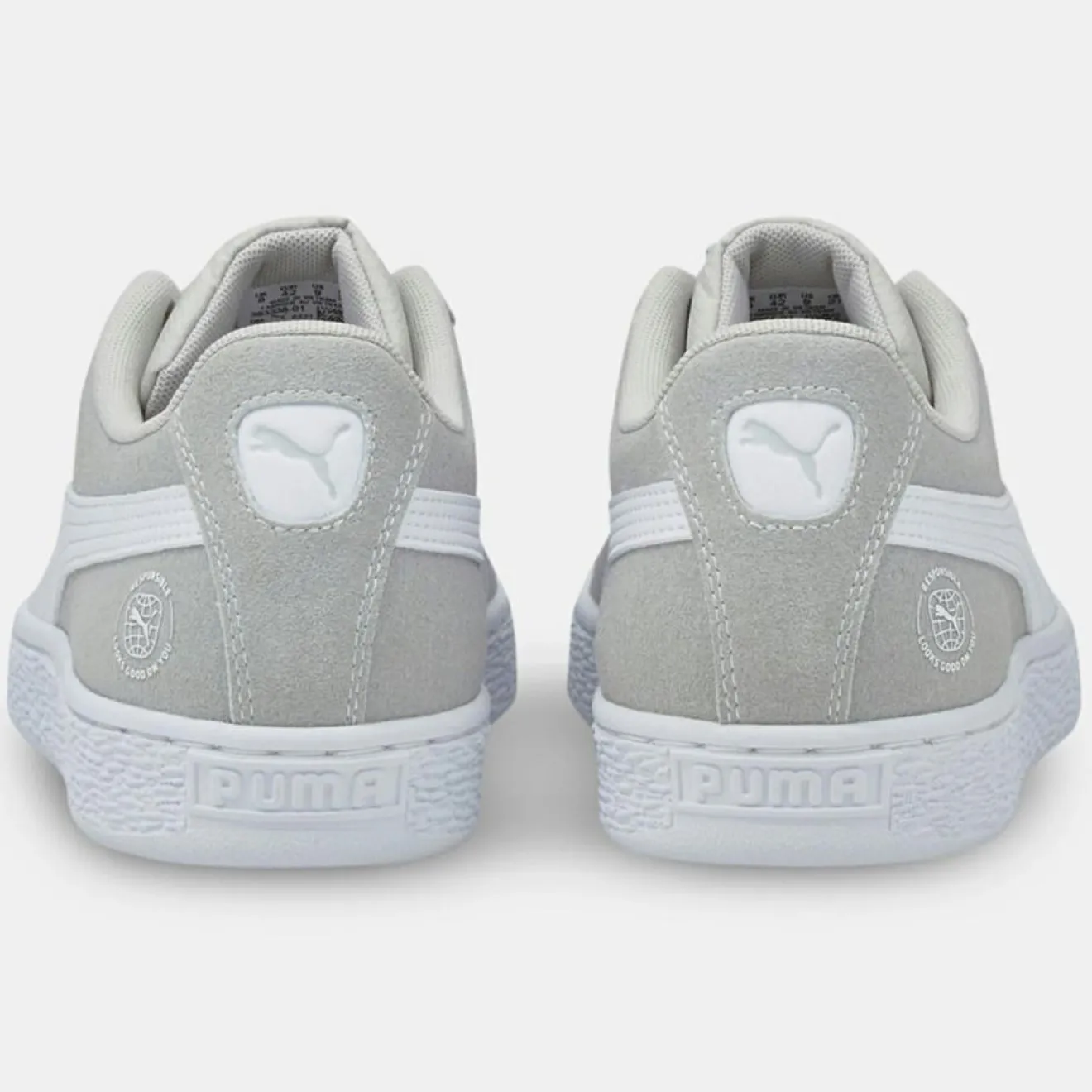 Clearance Puma Baskets en Velours de Cuir Re:Style grises