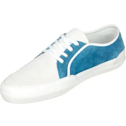 Homme Dolce & Gabbana Baskets en Velours de Cuir bleu/blanc