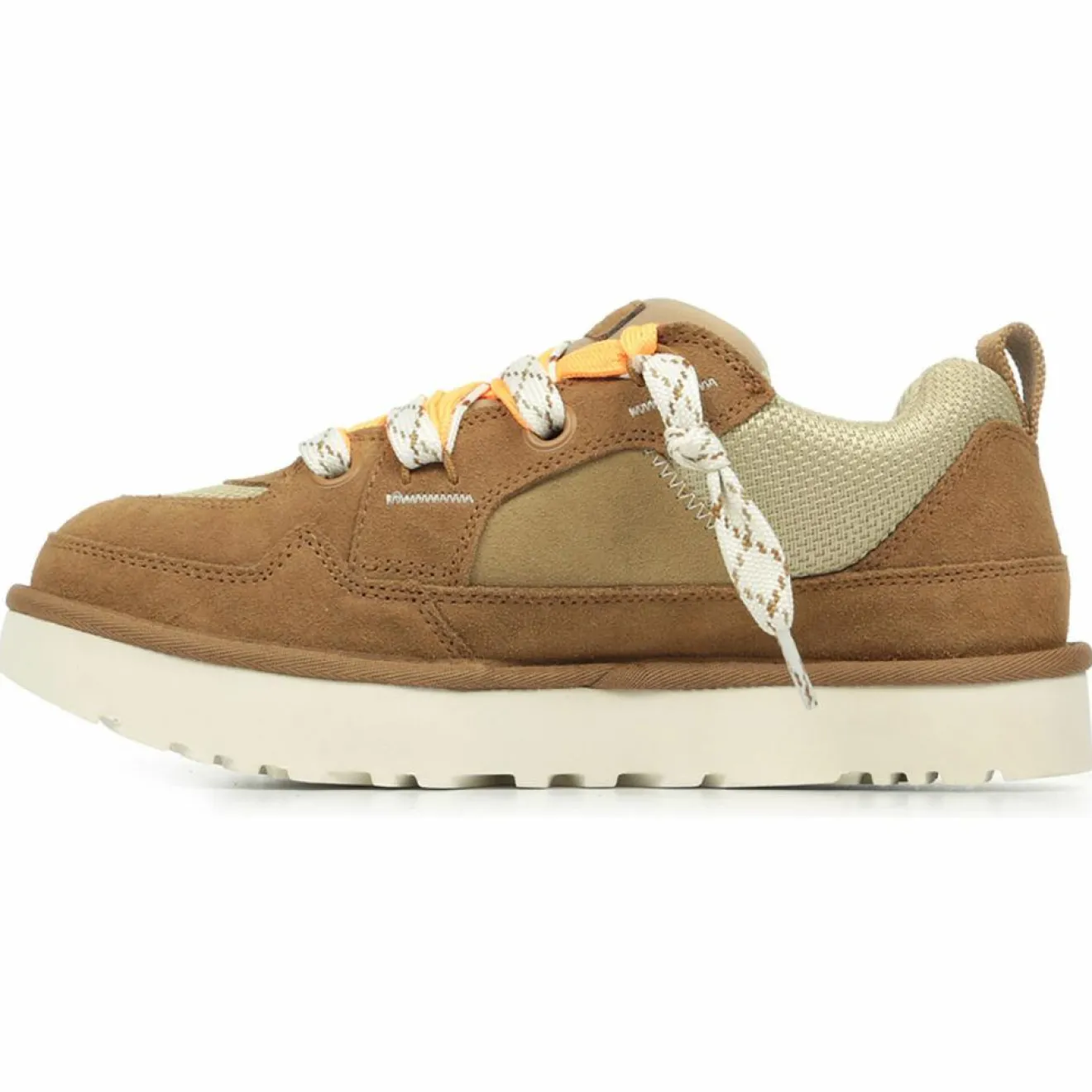 Outlet Ugg Baskets en Velours de Cuir Lo Lowmel marron