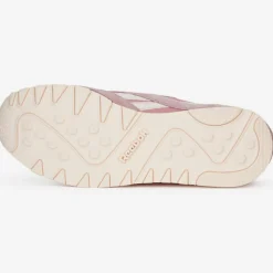 Discount Reebok Baskets en Velours de Cuir & Mesh Cl Nylon J4 roses