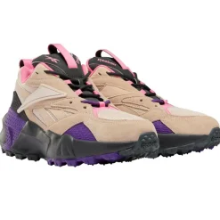 Femme Reebok Baskets en Velours de Cuir & Mesh Aztrek Double Mix T rose/violet