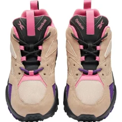Femme Reebok Baskets en Velours de Cuir & Mesh Aztrek Double Mix T rose/violet