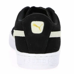 Enfant Puma Baskets en Velours de Cuir à lacets noires
