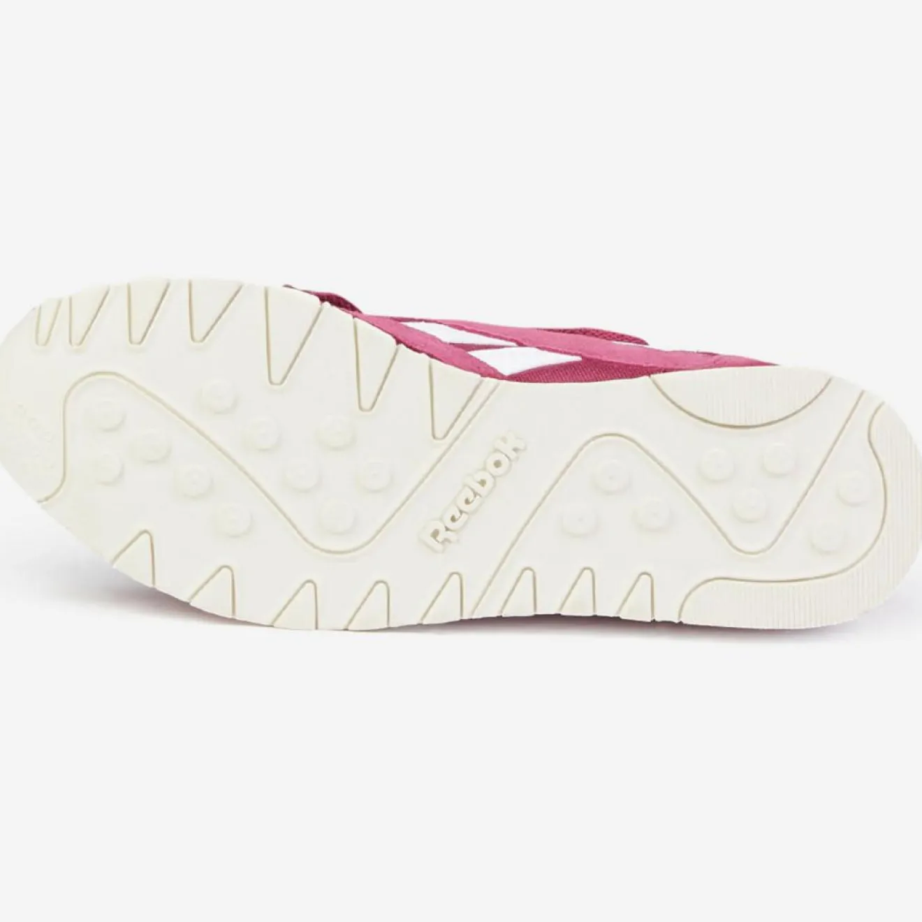 Femme Reebok Baskets en Velours de Cuir & Mesh Cl Nylon Cn4018 rose foncé