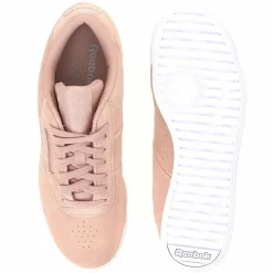 Outlet Reebok Baskets en Velours de Cuir Princess roses