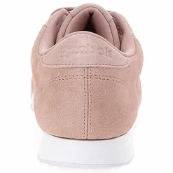 Outlet Reebok Baskets en Velours de Cuir Princess roses