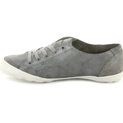 Femme Palladium Baskets en Velours de Cuir irisé Game grises