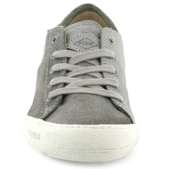 Femme Palladium Baskets en Velours de Cuir irisé Game grises