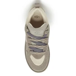 Homme Ugg Baskets en Velours de Cuir Lo Lowmel grises