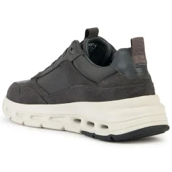 Homme Geox Baskets en Velours de Cuir Hoverstream graphite