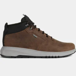 Outlet Geox Baskets en Velours de Cuir Aerantis 4X4 marron