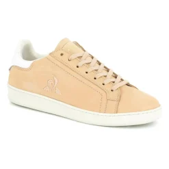 Femme Le Coq Sportif Baskets en Velours de Cuir Avantage beige/blanc