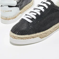 Hot Canal Saint Martin Baskets espadrilles en Lurex Lancry noires